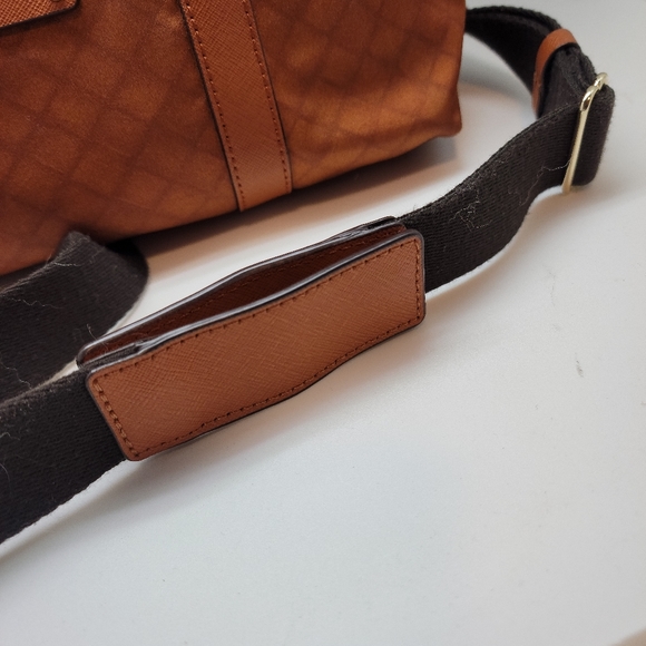 RARE- COGNAC/BROWN/BURNT ORANGE Henri Bendel Jetsetter Backpack main image 16